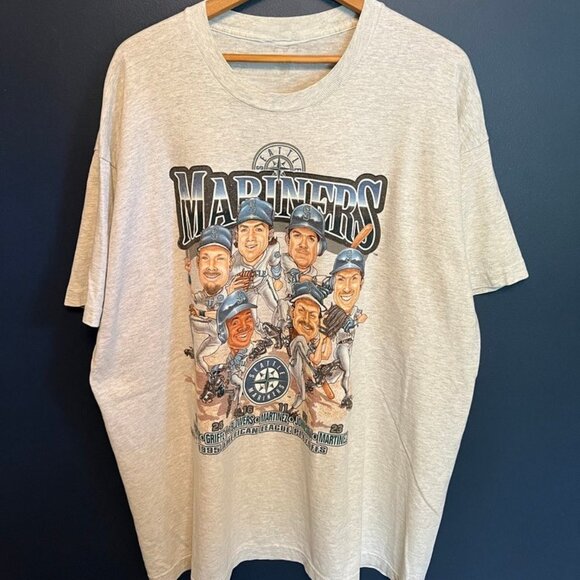 Earth Other - Vintage 1995 MLB Salem Sportswear Seattle Mariners Caricature Tee